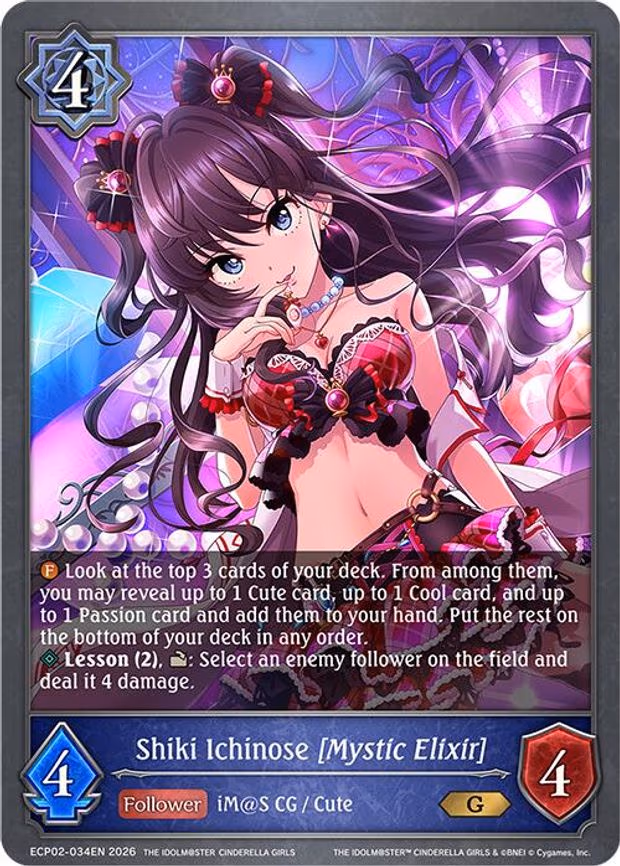 Shiki Ichinose [Mystic Elixir] - Gold (ECP02-034EN)