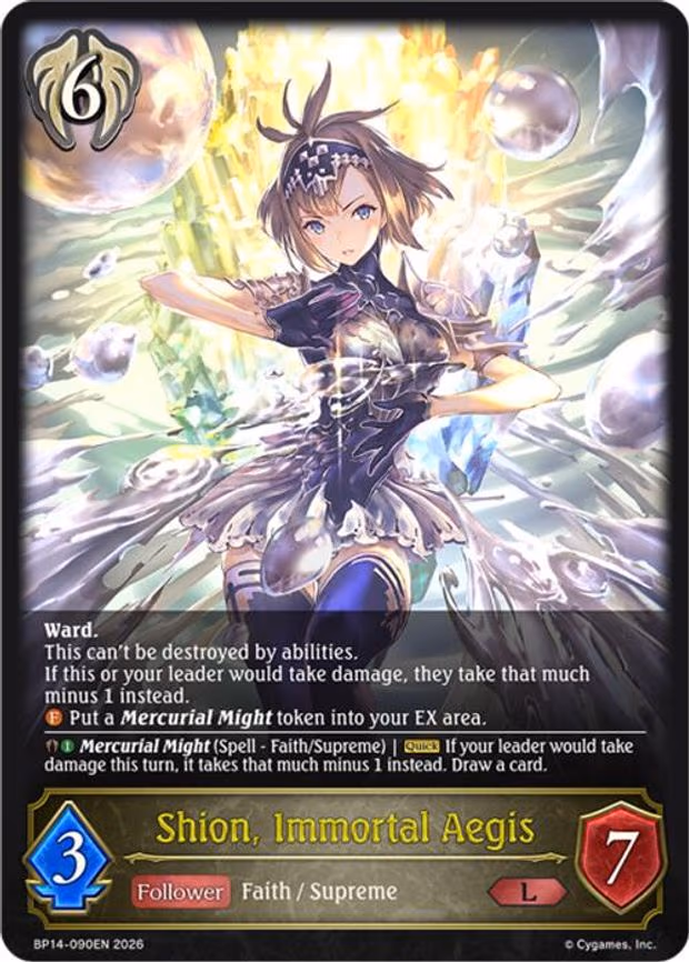 Shion, Immortal Aegis - Legendary (BP14-090EN)