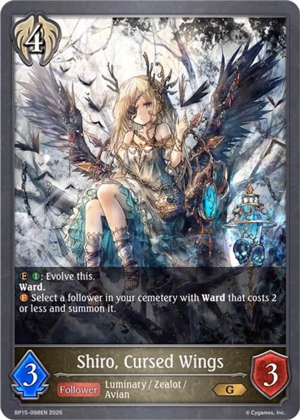 Shiro, Cursed Wings - Gold (BP15-098EN)