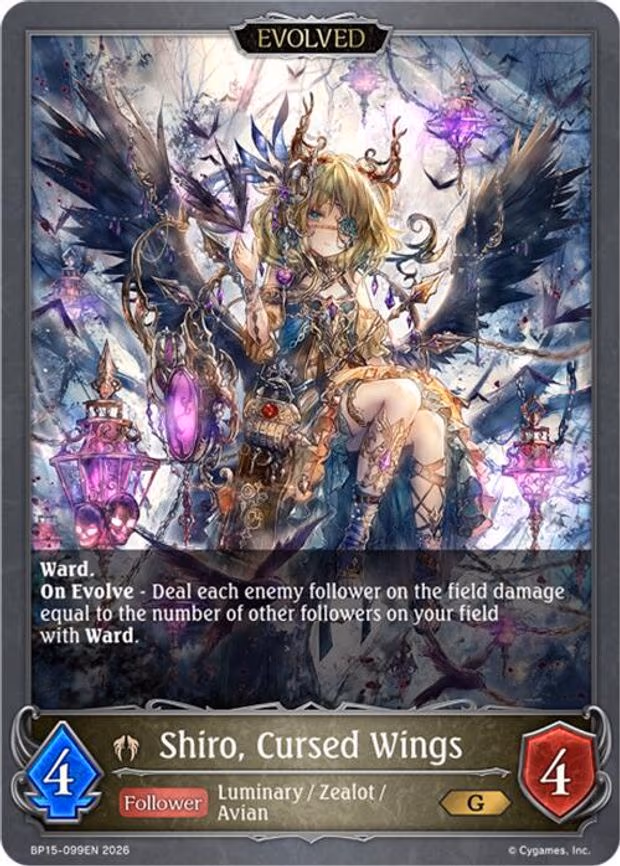 Shiro, Cursed Wings - Gold (BP15-099EN)