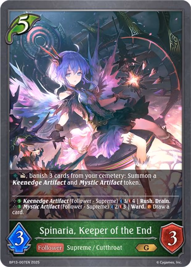 Spinaria, Keeper of the End - Gold (BP13-007EN)