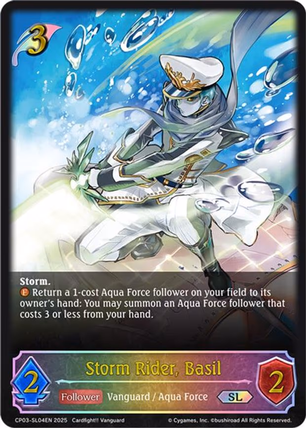 Storm Rider, Basil - Super Legendary (CP03-SL04EN)