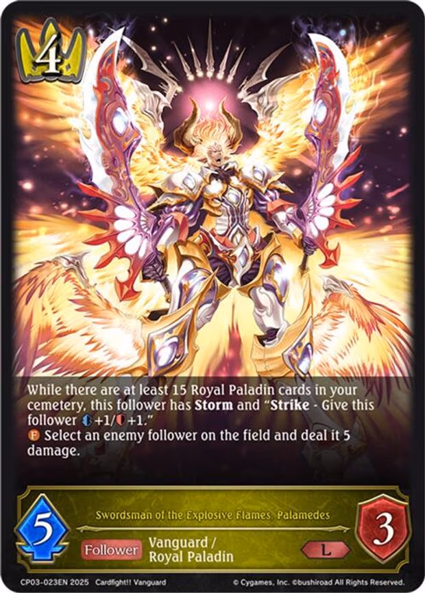 Swordsman of the Explosive Flames, Palamedes - Legendary (CP03-023EN)