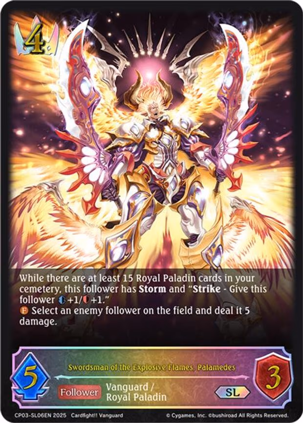 Swordsman of the Explosive Flames, Palamedes - Super Legendary (CP03-SL06EN)