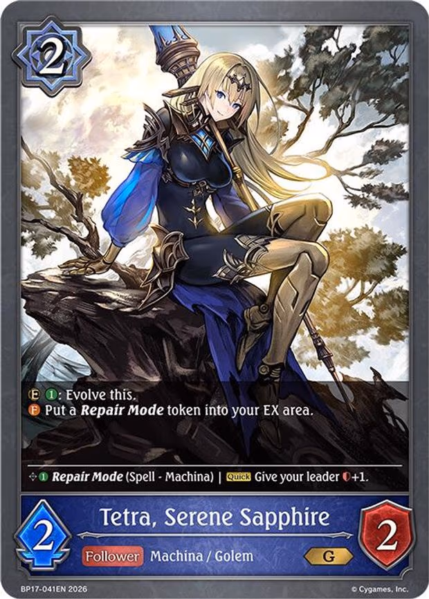 Tetra, Serene Sapphire - Gold (BP17-041EN)