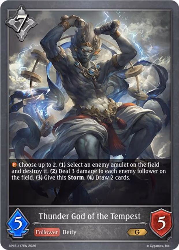 Thunder God of the Tempest - Gold (BP15-117EN)