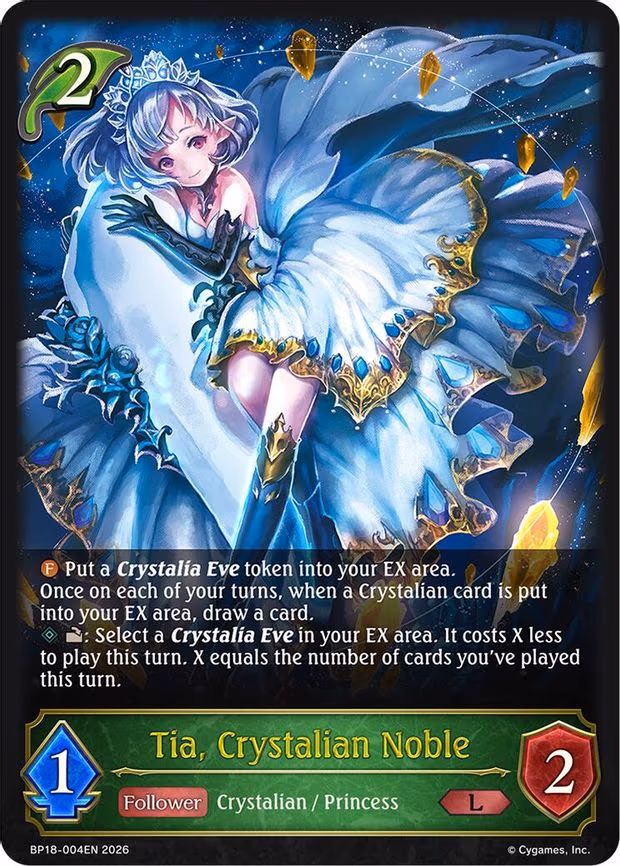 Tia, Crystalian Noble - Legendary (BP18-004EN)
