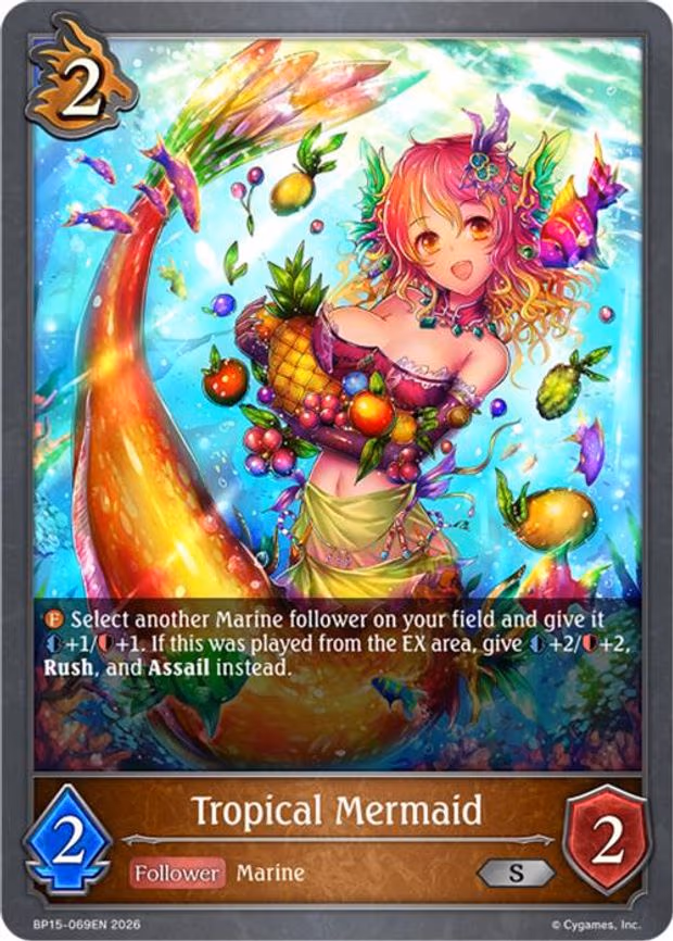 Tropical Mermaid - Silver (BP15-069EN)
