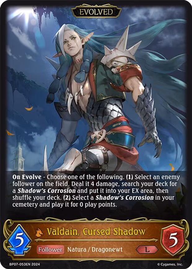 Valdain, Cursed Shadow - Legendary (BP07-053EN)