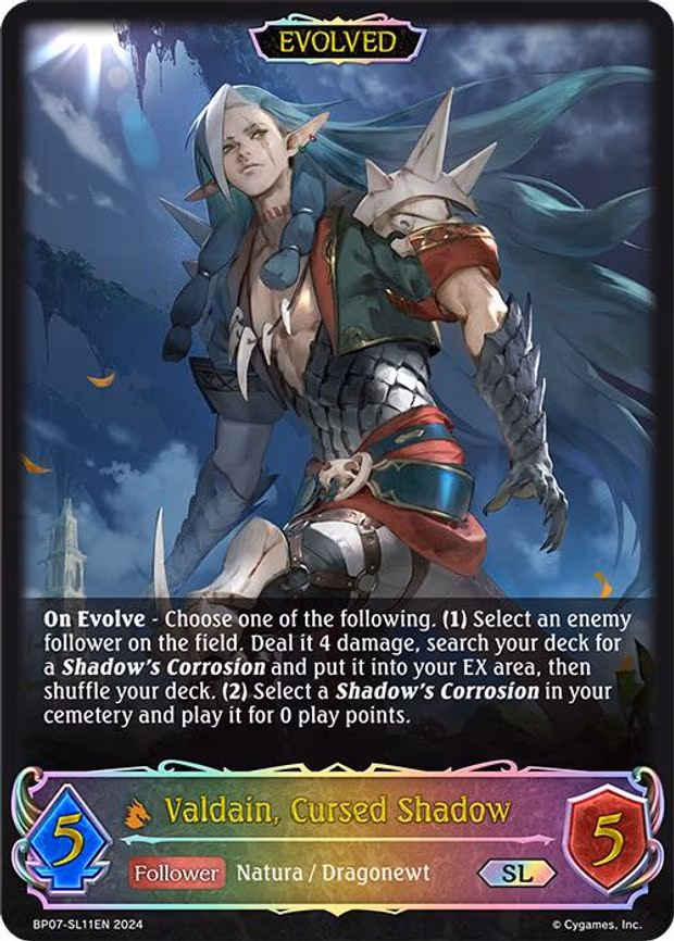 Valdain, Cursed Shadow - Super Legendary (BP07-SL11EN)