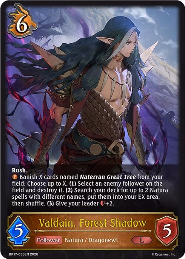 Valdain, Forest Shadow - Legendary (BP17-056EN)