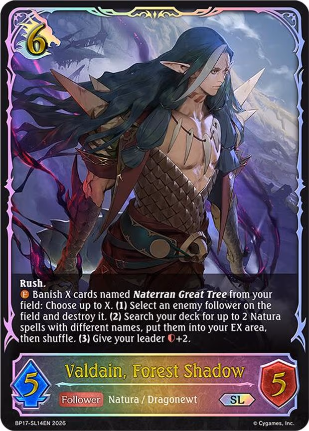 Valdain, Forest Shadow - Super Legendary (BP17-SL14EN)