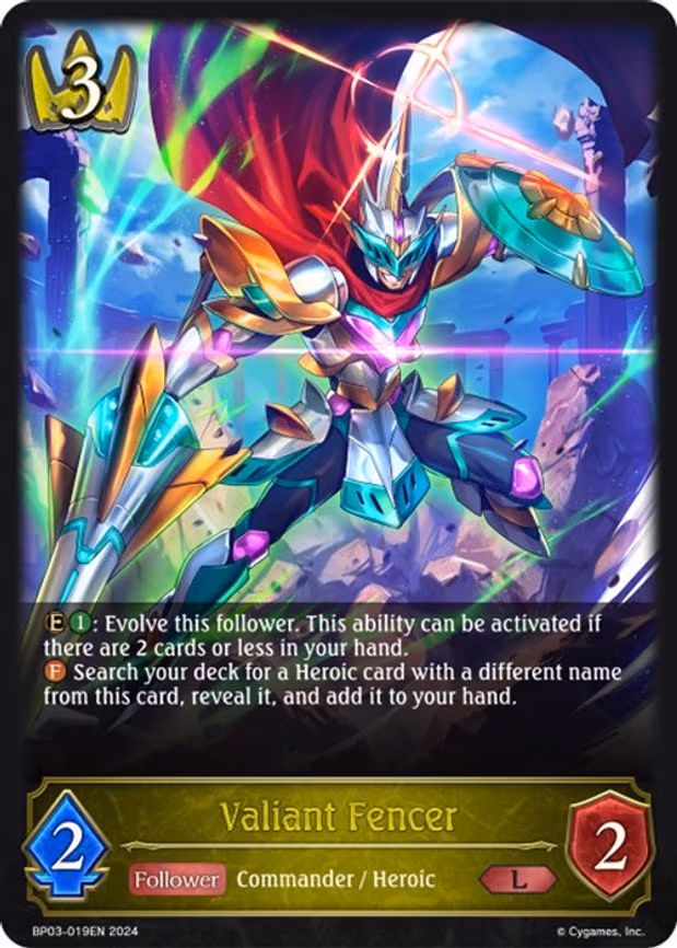Valiant Fencer - Legendary (BP03-019EN)
