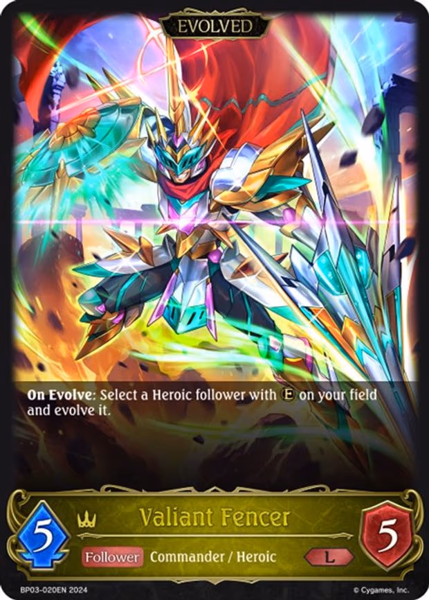 Valiant Fencer - Legendary (BP03-020EN)