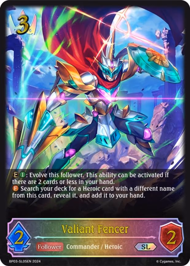 Valiant Fencer - Super Legendary (BP03-SL05EN)