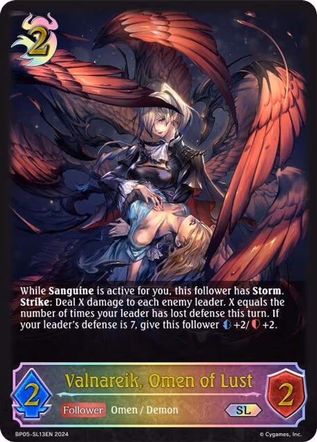 Valnareik, Omen of Lust