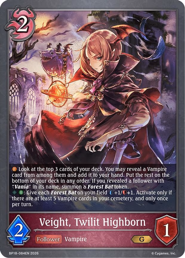 Veight, Twilit Highborn - Gold (BP18-084EN)