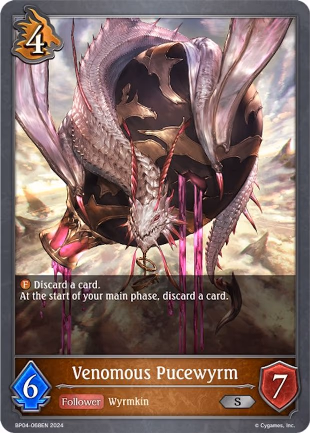 Venomous Pucewyrm - Silver (BP04-068EN)