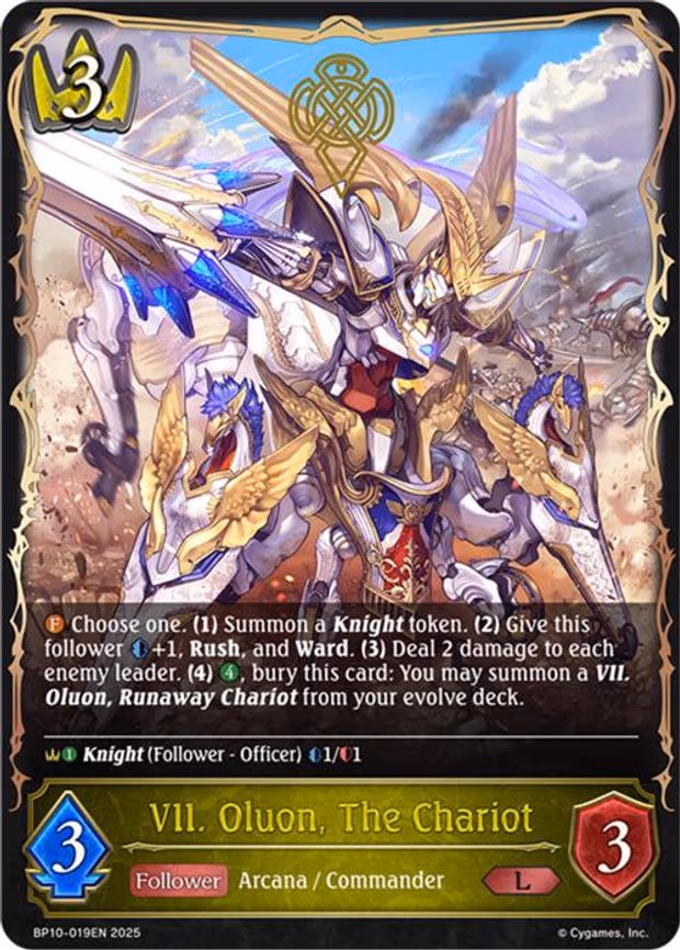 VII. Oluon, The Chariot - Legendary (BP10-019EN)