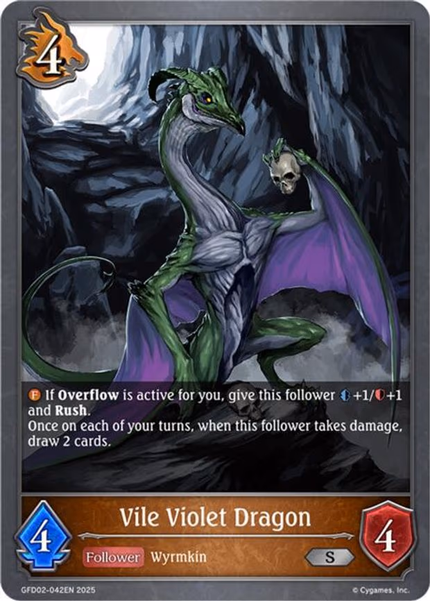 Vile Violet Dragon - Silver (GFD02-042EN)