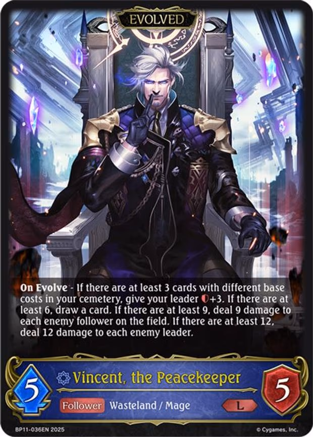 Vincent, the Peacekeeper - Legendary (BP11-036EN)