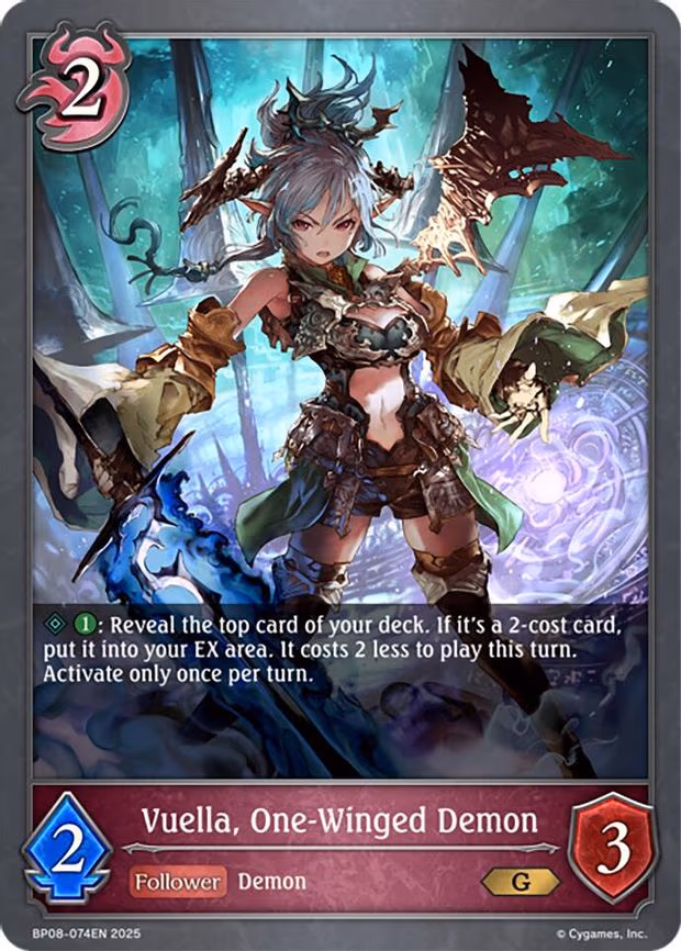 Vuella, One-Winged Demon - Gold (BP08-074EN)