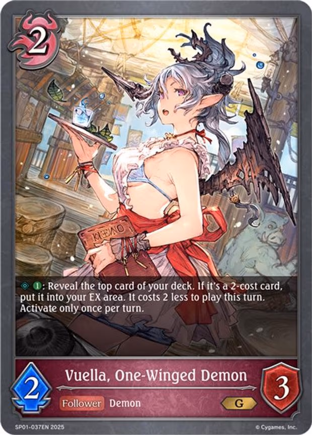 Vuella, One-Winged Demon - Gold (SP01-037EN)