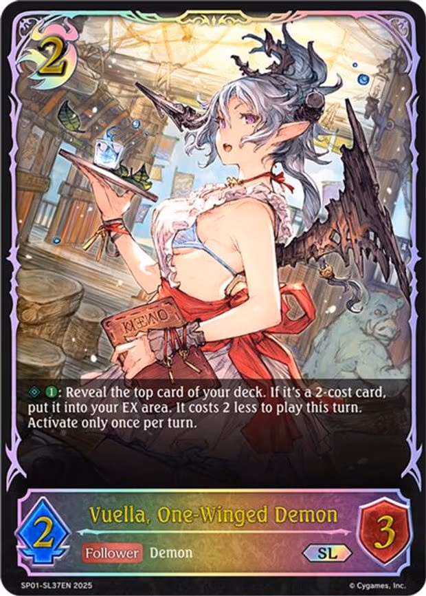 Vuella, One-Winged Demon - Super Legendary (SP01-SL37EN)
