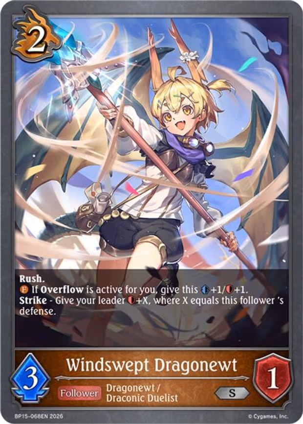 Windswept Dragonewt - Silver (BP15-068EN)
