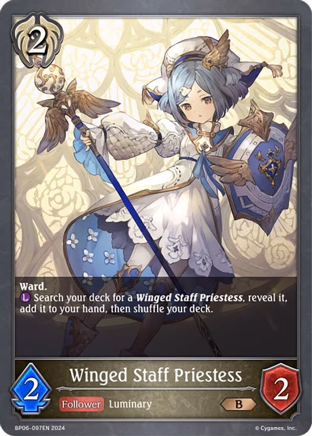 Winged Staff Priestess - Bronze (BP06-097EN)