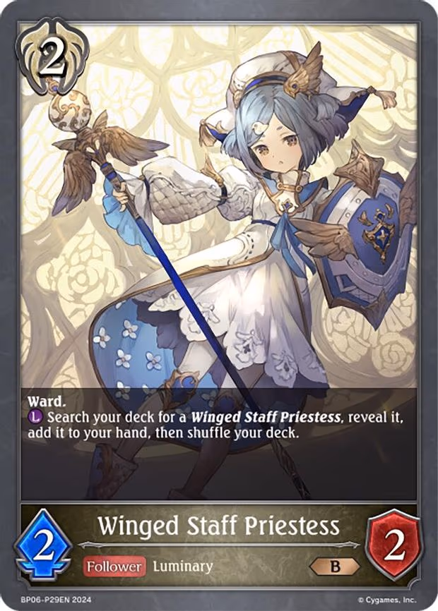 Winged Staff Priestess - P29EN - Premium (BP06-P29EN)