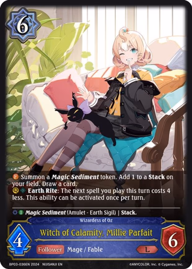 Witch of Calamity, Millie Parfait - Legendary (BP03-036EN)