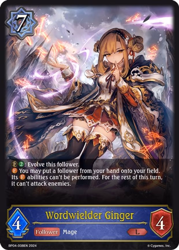 Wordwielder Ginger - Legendary (BP04-038EN)