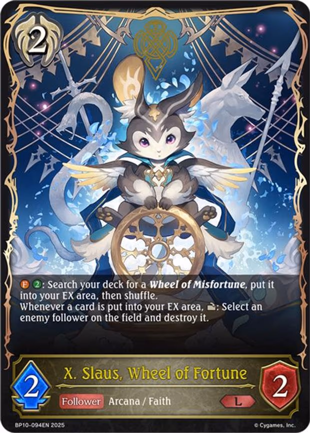 X. Slaus, Wheel of Fortune - Legendary (BP10-094EN)