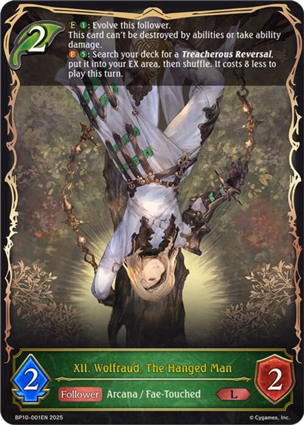 XII. Wolfraud, The Hanged Man - Legendary (BP10-001EN)
