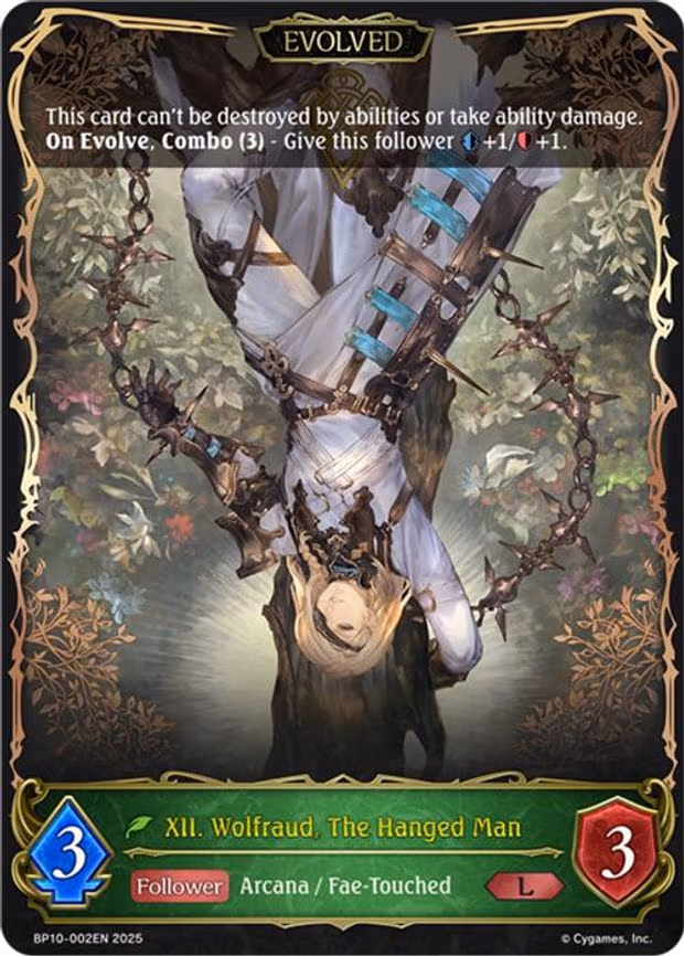 XII. Wolfraud, The Hanged Man - Legendary (BP10-002EN)