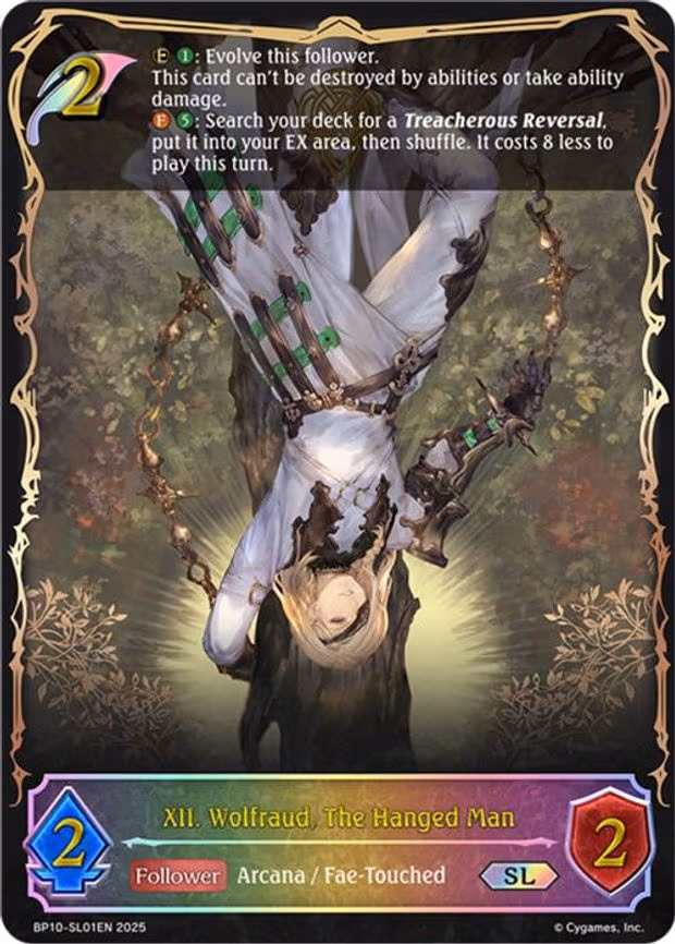 XII. Wolfraud, The Hanged Man - Super Legendary (BP10-SL01EN)