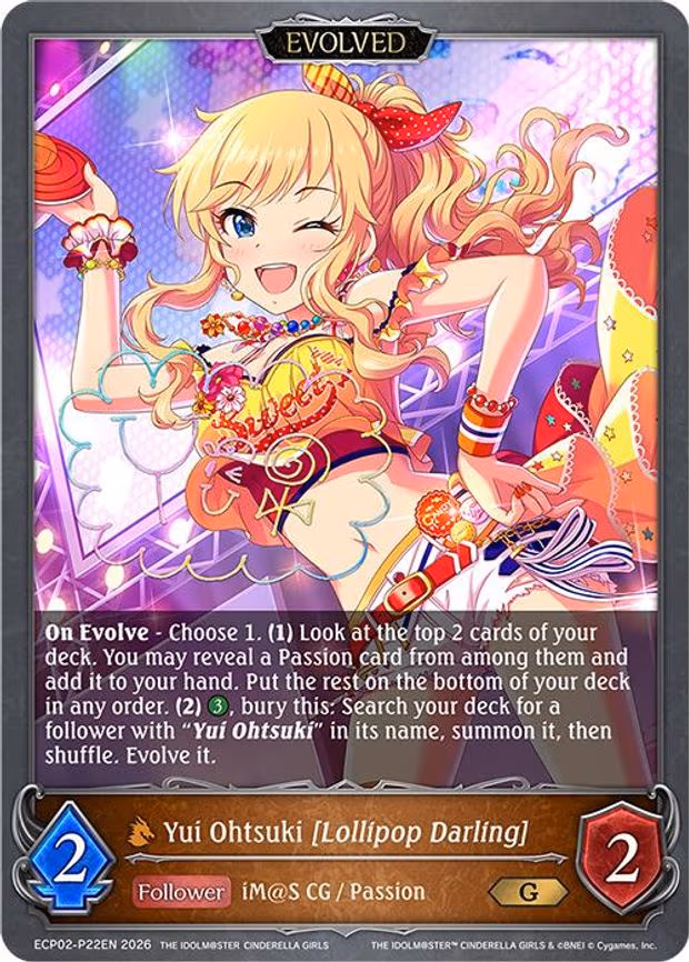 Yui Ohtsuki [Lollipop Darling] (Evolved) - P22EN - Premium (ECP02-P22EN)