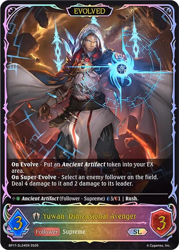 Yuwan, Dimensional Avenger - Super Legendary (BP17-SL24EN)