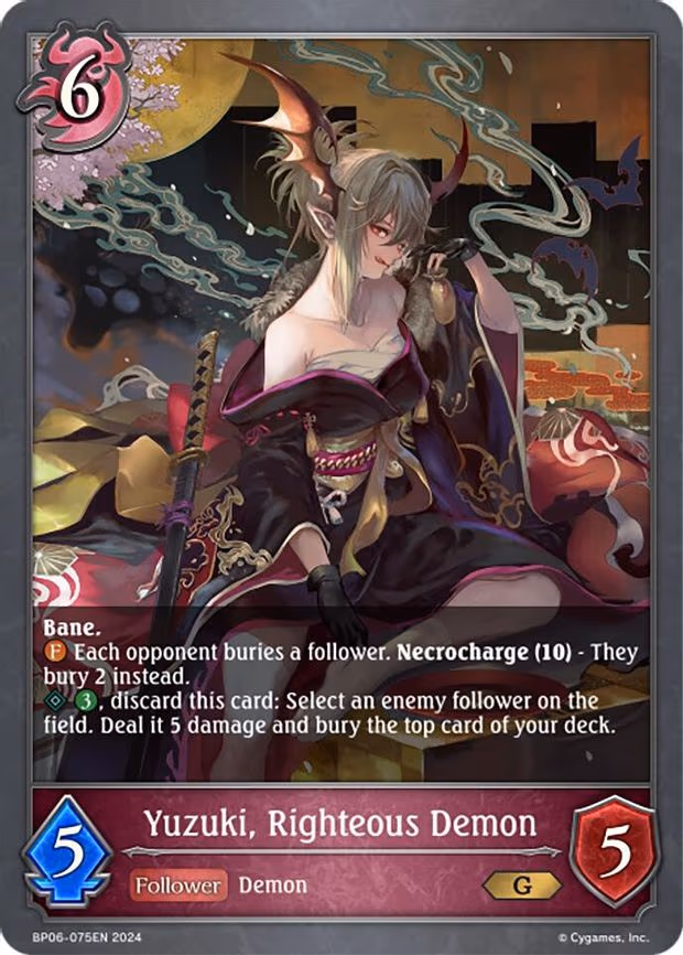 Yuzuki, Righteous Demon - Gold (BP06-075EN)