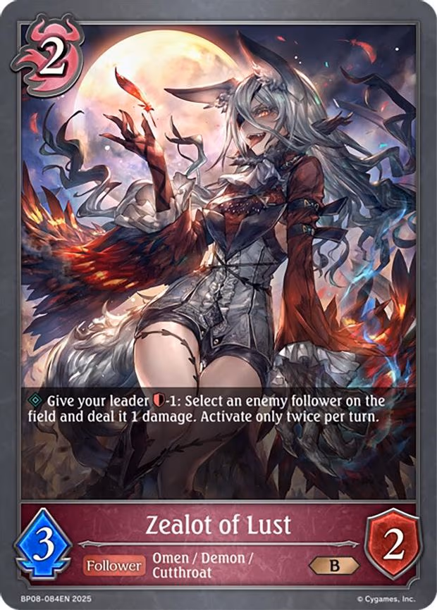 Zealot of Lust - Bronze (BP08-084EN)