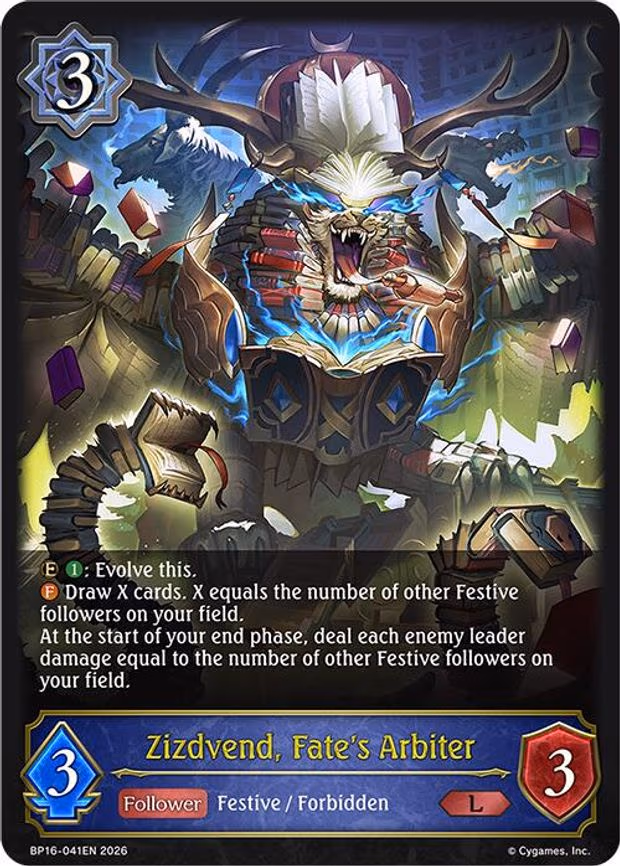 Zizdvend, Fate's Arbiter - Legendary (BP16-041EN)