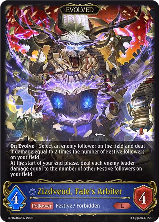 Zizdvend, Fate's Arbiter - Legendary (BP16-042EN)