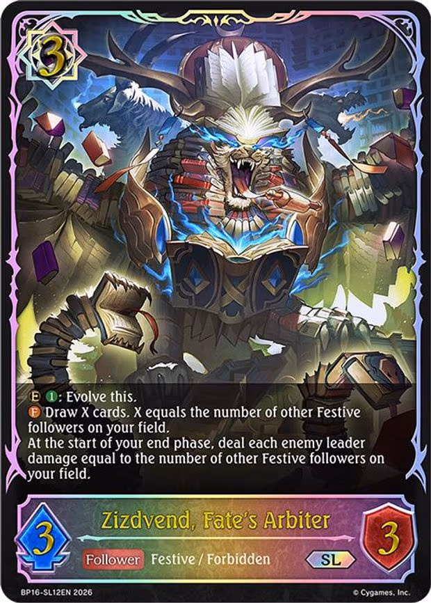 Zizdvend, Fate's Arbiter - Super Legendary (BP16-SL12EN)