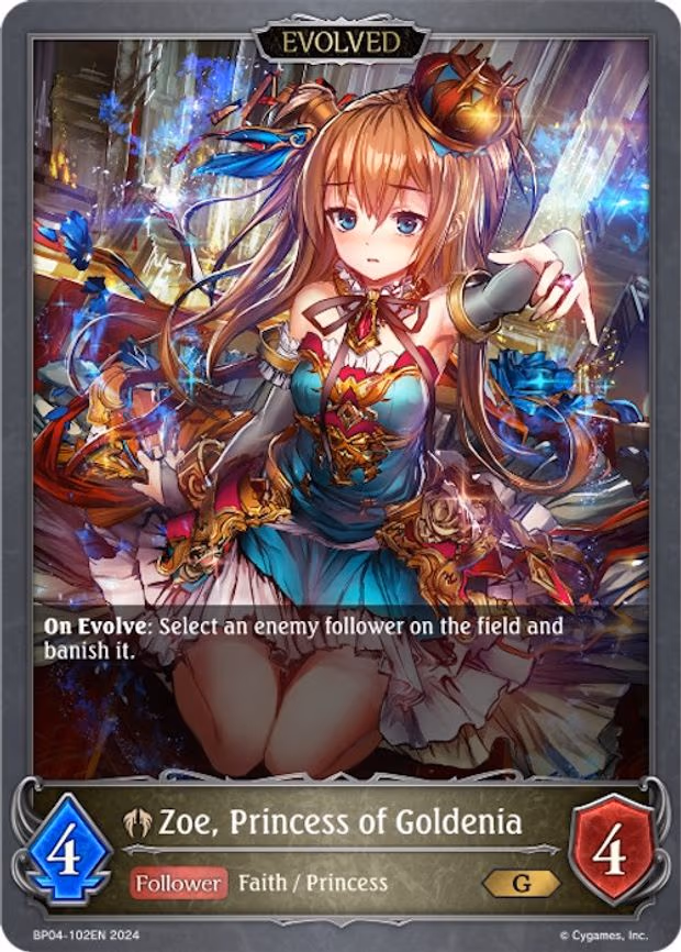Zoe, Princess of Goldenia - Gold (BP04-102EN)