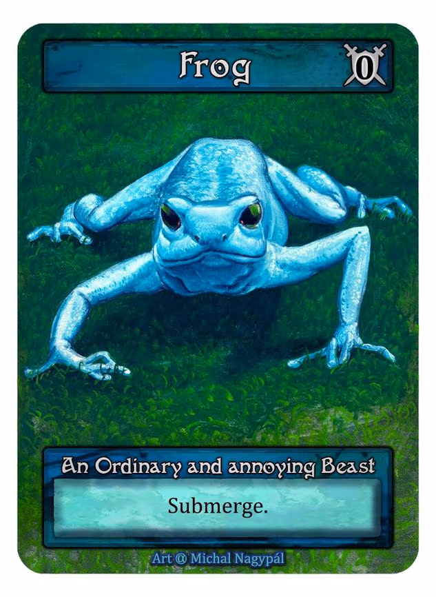 Frog (Blue) (Box Topper) - Ordinary