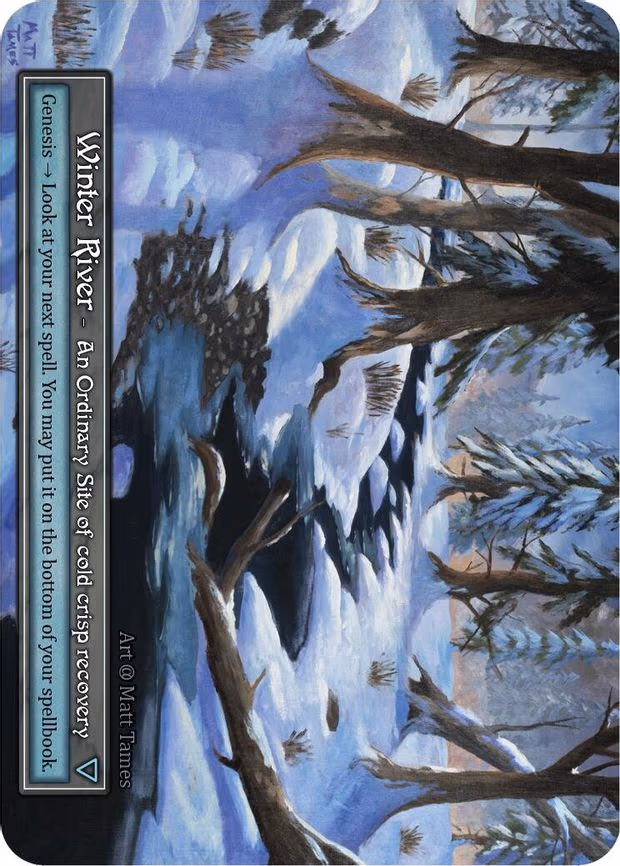 Winter River (Foil) (Box Topper)