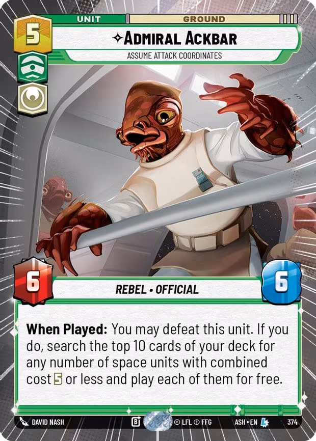 Admiral Ackbar - Assume Attack Coordinates