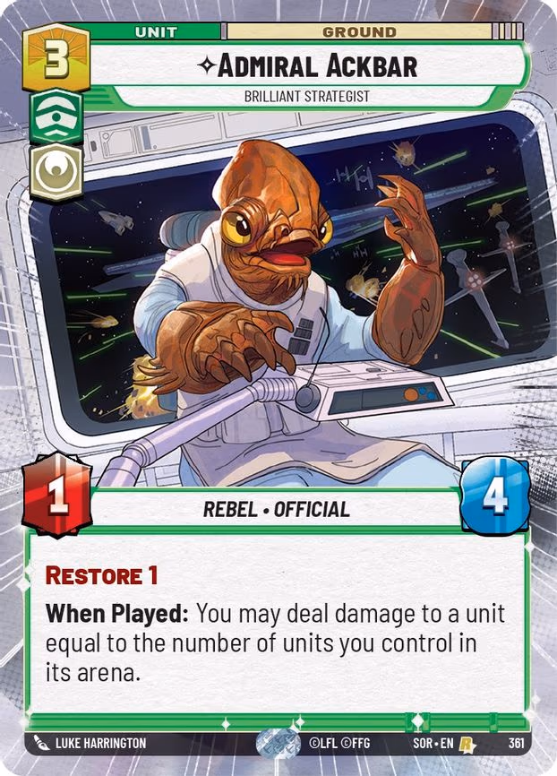 Admiral Ackbar - Brilliant Strategist
