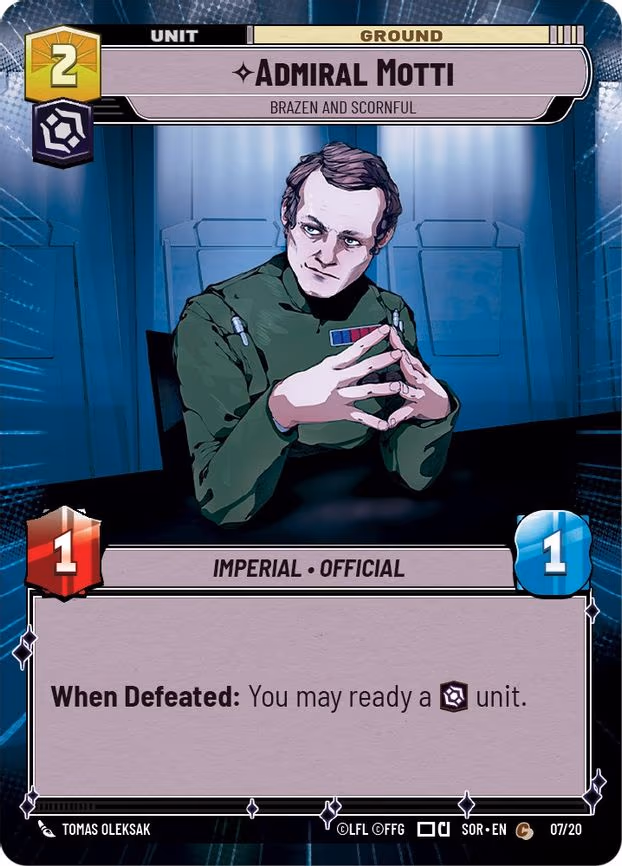 Admiral Motti - Brazen and Scornful